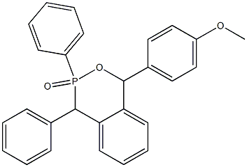 1-(4-Methoxyphenyl)-3,4-diphenyl-3,4-dihydro-1H-2,3-benzoxaphosphorin 3-oxide 구조식 이미지