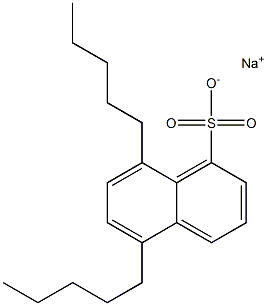 5,8-Dipentyl-1-naphthalenesulfonic acid sodium salt Structure