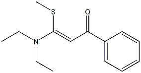 (Z)-3-(Methylthio)-3-(diethylamino)-1-phenyl-2-propen-1-one 구조식 이미지
