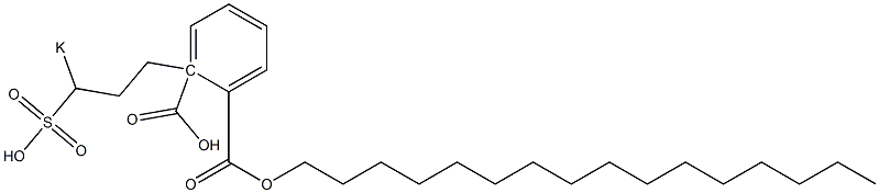 Phthalic acid 1-hexadecyl 2-(3-potassiosulfopropyl) ester 구조식 이미지