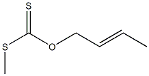 Dithiocarbonic acid O-(2-butenyl)S-methyl ester Structure