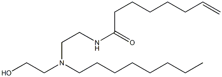 N-[2-[N-(2-Hydroxyethyl)-N-octylamino]ethyl]-7-octenamide 구조식 이미지