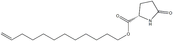 (S)-5-Oxopyrrolidine-2-carboxylic acid 11-dodecenyl ester Structure