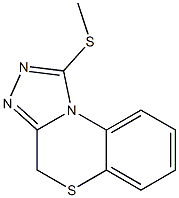 1-(Methylthio)-4H-[1,2,4]triazolo[3,4-c][1,4]benzothiazine Structure