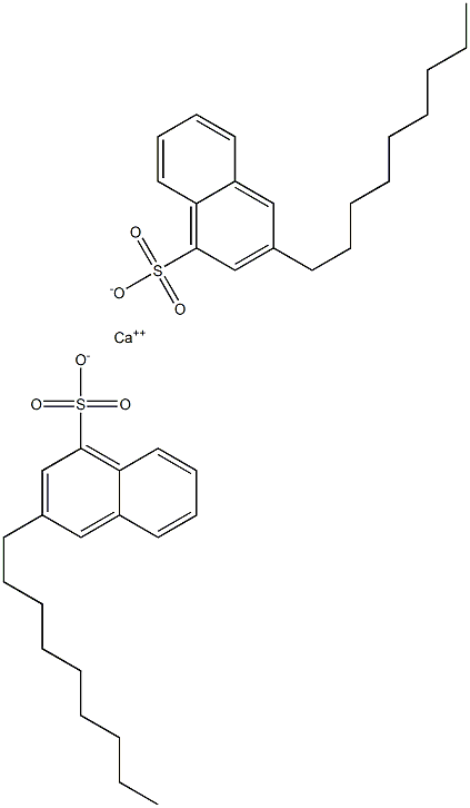 Bis(3-nonyl-1-naphthalenesulfonic acid)calcium salt 구조식 이미지