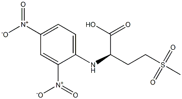 (R)-2-[(2,4-Dinitrophenyl)amino]-4-methylsulfonylbutanoic acid 구조식 이미지