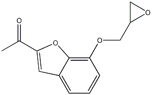 2-Acetyl-7-[(oxiran-2-yl)methoxy]benzofuran 구조식 이미지