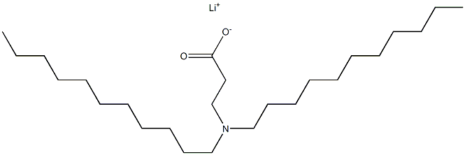 3-(Diundecylamino)propanoic acid lithium salt Structure