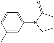 1-(3-Methylphenyl)pyrrolidine-2-one 구조식 이미지