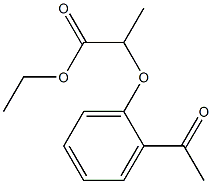 2-(2-Acetylphenoxy)propanoic acid ethyl ester 구조식 이미지