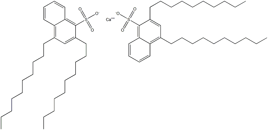 Bis(2,4-didecyl-1-naphthalenesulfonic acid)calcium salt 구조식 이미지