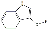 3-Potassiooxy-1H-indole 구조식 이미지