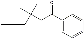 1-Phenyl-3,3-dimethyl-5-hexyne-1-one 구조식 이미지