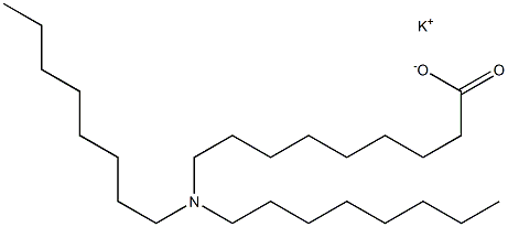 9-(Dioctylamino)nonanoic acid potassium salt 구조식 이미지