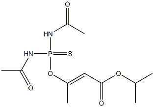 3-[Bis(acetylamino)thiophosphinoyloxy]isocrotonic acid isopropyl ester Structure