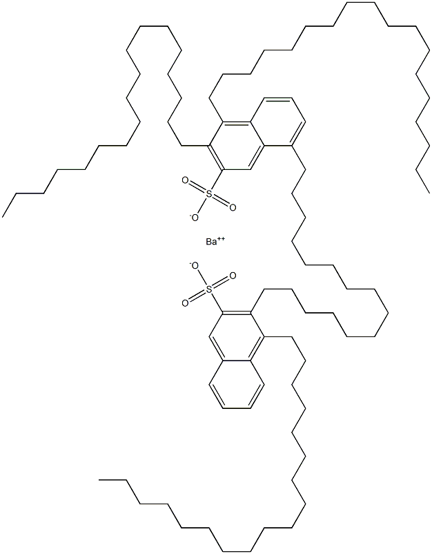 Bis(3,4-dioctadecyl-2-naphthalenesulfonic acid)barium salt 구조식 이미지