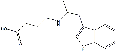 3-[2-[(3-Carboxypropyl)amino]propyl]-1H-indole 구조식 이미지