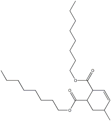 5-Methyl-3-cyclohexene-1,2-dicarboxylic acid dioctyl ester Structure