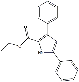 3,5-Diphenyl-1H-pyrrole-2-carboxylic acid ethyl ester Structure