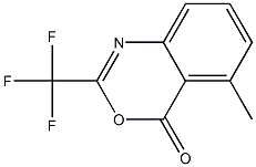2-Trifluoromethyl-5-methyl-4H-3,1-benzoxazin-4-one Structure