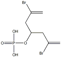 Phosphoric acid bis(2-bromoallyl)methyl ester Structure