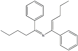 N-(1-Phenylpentylidene)-1-phenyl-1-pentenylamine 구조식 이미지