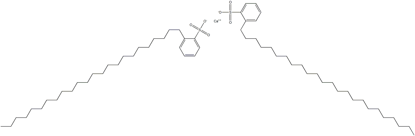 Bis(2-tetracosylbenzenesulfonic acid)calcium salt Structure