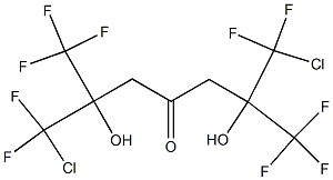 2,6-Bis(trifluoromethyl)-1,7-dichloro-2,6-dihydroxy-1,1,7,7-tetrafluoro-4-heptanone Structure