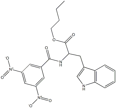 2-[(3,5-Dinitrobenzoyl)amino]-3-(1H-indol-3-yl)propanoic acid butyl ester Structure