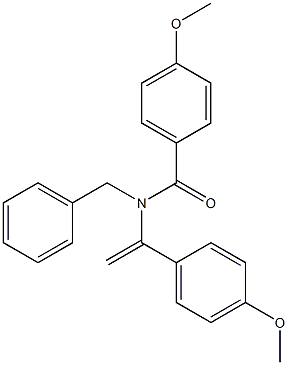 N-Benzyl-N-[1-(4-methoxyphenyl)ethenyl]-4-methoxybenzamide 구조식 이미지