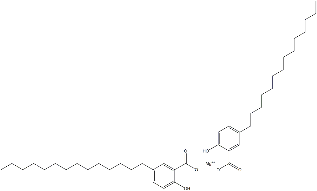 Bis(5-tetradecylsalicylic acid)magnesium salt Structure