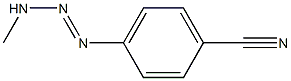 4-(3-Methyl-1-triazeno)benzonitrile Structure