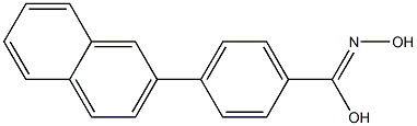 4-(2-Naphthalenyl)benzohydroximic acid Structure