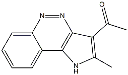 3-Acetyl-2-methyl-1,4,5-triaza-1H-benz[e]indene 구조식 이미지