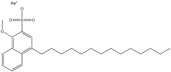 1-Methoxy-4-tetradecyl-2-naphthalenesulfonic acid sodium salt Structure