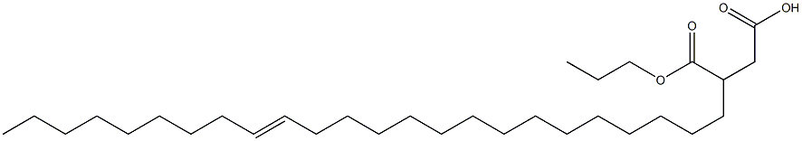 3-(15-Tetracosenyl)succinic acid 1-hydrogen 4-propyl ester 구조식 이미지
