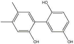 4',5'-Dimethyl-1,1'-biphenyl-2,2',5-triol 구조식 이미지