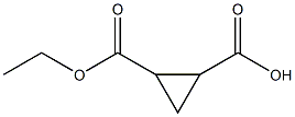 Cyclopropane-1,2-dicarboxylic acid 1-ethyl ester 구조식 이미지