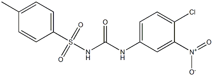 1-(4-Chloro-3-nitrophenyl)-3-(4-methylphenylsulfonyl)urea 구조식 이미지