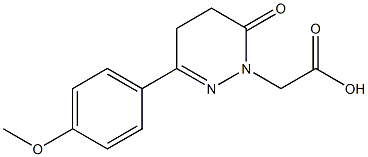 3-(4-Methoxyphenyl)-5,6-dihydro-6-oxopyridazine-1(4H)-acetic acid 구조식 이미지