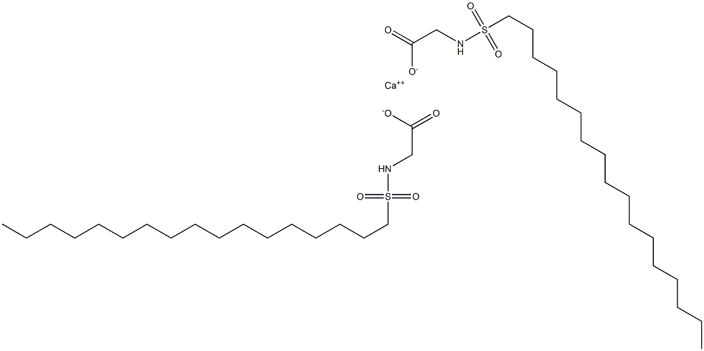 Bis(N-heptadecylsulfonylglycine)calcium salt 구조식 이미지