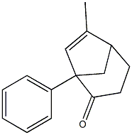 1-Phenyl-6-methylbicyclo[3.2.1]oct-6-en-2-one Structure