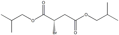 [S,(-)]-Bromosuccinic acid di(2-methylpropyl) ester Structure