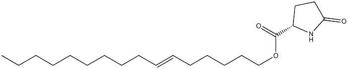 (S)-5-Oxopyrrolidine-2-carboxylic acid 6-hexadecenyl ester 구조식 이미지