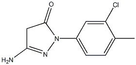 3-Amino-1-(3-chloro-4-methylphenyl)-5(4H)-pyrazolone Structure