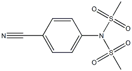 4-[Di(methylsulfonyl)amino]benzonitrile 구조식 이미지
