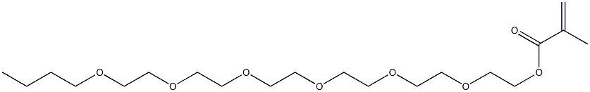 Methacrylic acid 2-[2-[2-[2-[2-(2-butoxyethoxy)ethoxy]ethoxy]ethoxy]ethoxy]ethyl ester 구조식 이미지