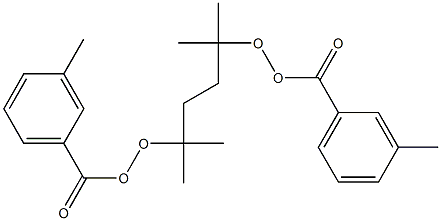 2,5-Dimethyl-2,5-bis(m-methylbenzoylperoxy)hexane 구조식 이미지