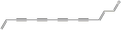 (E)-2,12-Tridecadiene-4,6,8,10-tetraynal Structure