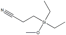 3-(Methoxydiethylsilyl)propiononitrile 구조식 이미지